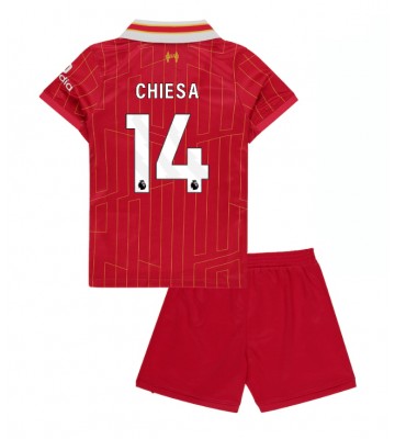 Liverpool Federico Chiesa #14 Primera Equipación Niños 2024-25 Manga Corta (+ Pantalones cortos)